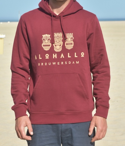 Alohallo Moana Hoodie UNI Burgundy